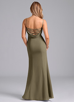 Azazie Wynni Abiti da Damigella Abito Sirena in Chiffon Corsetto Willow Green image6