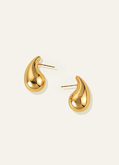 front Sculptural Teardrop Jewelry Set