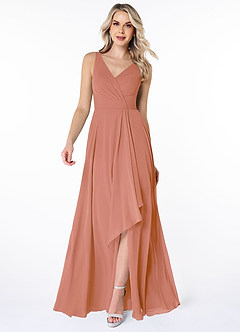 Azazie Calvi Final Sale MAI TAI A-Line Ruched Chiffon Dress image1
