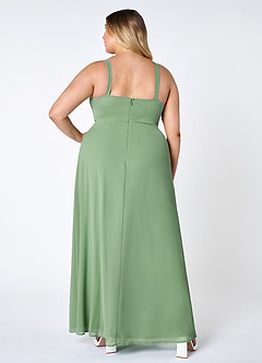Perfect Day Sage Green Square Neck Maxi Dress image12