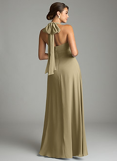 Azazie Tamira Suknie dla druhen Linia A Pofałdowany Szyfon Do ziemi Sukienka image8