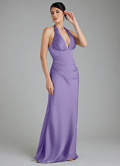 Azazie Torrance Bridesmaid Dresses Tahiti Mermaid Corset Stretch Satin Dress image6
