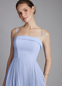 Azazie Mariana Bridesmaid Dresses Ice A-Line Strapless Chiffon Dress image4