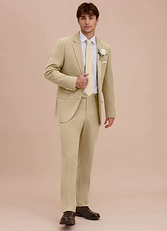 front Ethan Champán Traje de tejido refinado