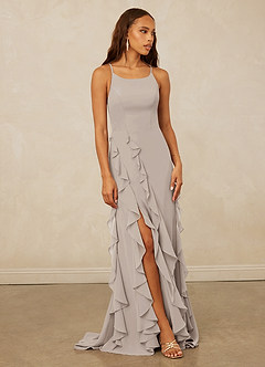 Christian Siriano Bridal for Azazie 1006 Bridesmaid Dresses Frost Mermaid Ruched Chiffon Dress image1