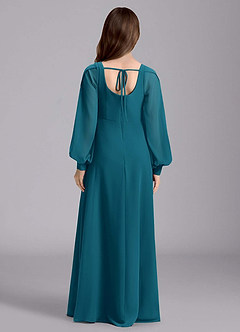 Azazie Bondi Junior Klänning av A-Line i Chiffong Blouson image2