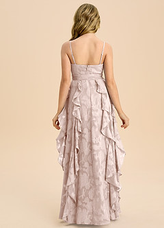 Azazie Peyton Junior Klä av A-Line i Blommig Utbrändhet Plisserad image7