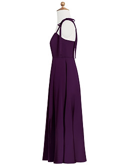 Azazie Rosey Junior Robe Trapèze en Satin extensible Encolure en Forme de Cœur Grain De Raisin image9