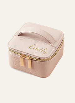 front Personalized PU Leather Jewelry Box