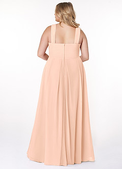 Azazie Kaleigh Bridesmaid Dresses English Rose A-Line Pleated Chiffon Dress image8