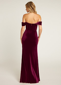 Jas Wine Velvet Maxi Dress image2