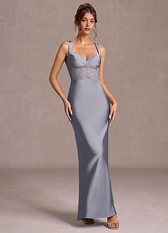Vestido Azul Pálido Largo Ava image5