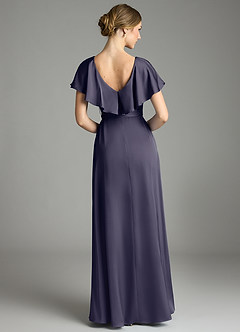 Azazie Lainey Vestidos de damas de honor Vestido de Tormenta de Satén Elástico de Corte en A con Con bolsillos image7