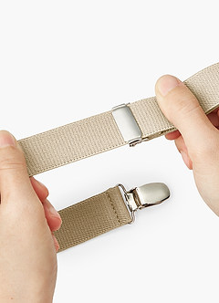 front Verstellbare Y-förmige Hemdhalter für Herren