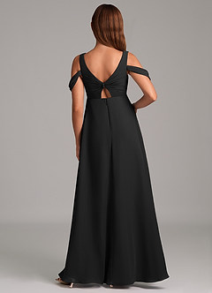 Azazie Rhea Maternity Bridesmaid Dresses A-Line Pleated Chiffon Floor-Length Dress image2