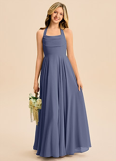 Azazie Kady Junior Stormy A-Line Sweetheart Neckline Chiffon Dress image4
