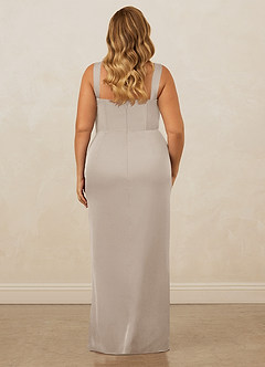Christian Siriano Bridal for Azazie 1017 Bridesmaid Dresses Frost Sheath Sweetheart Neckline Stretch Satin Dress image11