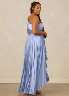 Christian Siriano Bridal for Azazie 1008 Brautjungfernkleider A-Linie One-Shoulder Stretch-Satin Kleid Eis image13