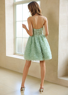 Syloria Green Mini Dress image2