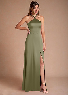 Vestido Pistacho Largo Elliana image4