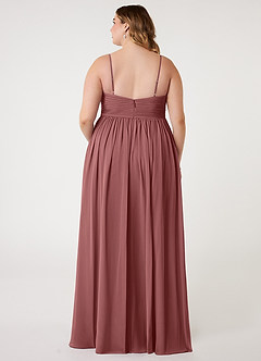Azazie Alia Bridesmaid Dresses Amethyst A-Line Pleated Chiffon Dress image7