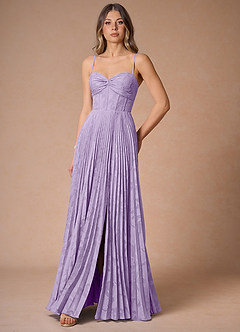 Akiko Lilac Pleated Maxi Dress image5