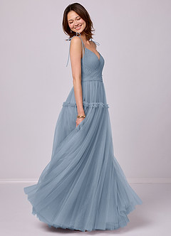 Barbie ♥ Azazie Final Sale Blue Jay A-Line Tulle Dress image2