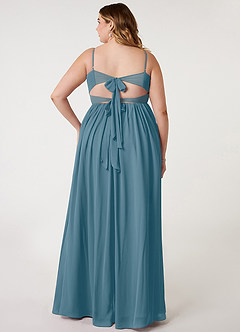 Azazie Zeya Vestidos de madrinha de casamento Vestir Bermudas de Chiffon de Linha A com Plissado image7