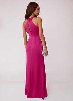 Robe De Fête Femme Charlotte Russe Corail - Dos Trou De Serrure Avec Volants - Taille Juniors 1 - Occasion Très Bon état