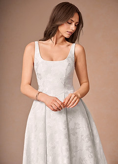 Briac Cream A-line Midi Dress image7