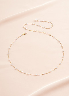 front Mini Pearl Back Body Chain