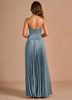 Abito Lungo Azzurro Polvere Rylan image5