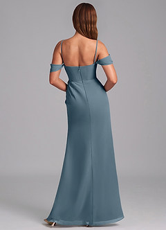 Azazie Johana Bridesmaid Dresses Twilight Mermaid Off the Shoulder Chiffon Convertible Dress image2