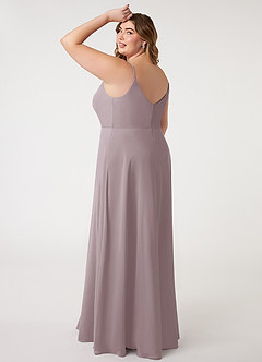 Azazie Daenerys Bridesmaid Dresses Dusk A-Line Cowl Chiffon Dress image11