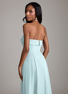 Azazie Lucienne Bridesmaid Dresses Mist A-Line Strapless Chiffon Convertible Dress image7