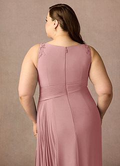 Azazie Galvan Mother of the Bride Dresses Dusty Rose A-Line Sequins Chiffon Dress image14
