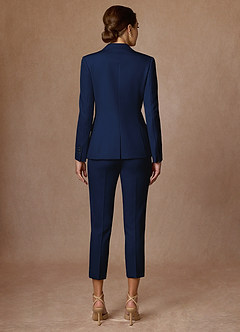 front Kennedy Blue Refined Weave  Performance Dress Pants