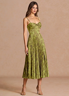 Vesper Moss Brown Midi Dress image5