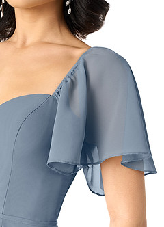 Azazie Chloe Bridesmaid Dresses Twilight A-Line Sweetheart Neckline Chiffon Dress image6
