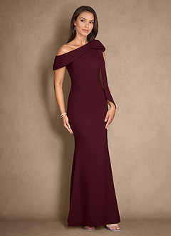 Azazie Myers Klänningar till brudens mor Klänning Sjöjungfru i Stretch crepe Plisserad Cabernet image3