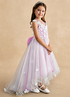 Azazie Celia Flower Girl Klänningar Klänning A-Line i Tyll Spets image3