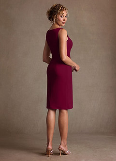 Azazie Irna Suknie dla Matki Panny Młodej Kolumna Szyfon Długość do kolan Sukienka image6