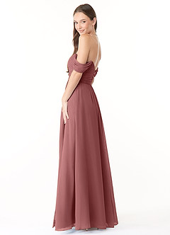 Azazie Millie Final Sale Agave A-Line Sweetheart Neckline Chiffon Convertible Dress image6