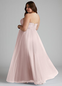 Azazie Roni Bridesmaid Dresses Blushing Pink A-Line Sweetheart Neckline Tulle Convertible Dress image10
