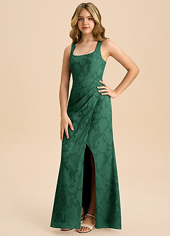 Azazie Mero Junior Klä av Tubklänning i Blommig Utbrändhet Plisserad image5