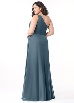 Azazie Dallas Bridesmaid Dresses Twilight A-Line One Shoulder Chiffon Dress image7
