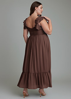 Azazie Anaya Bridesmaid Dresses Ganache A-Line Sweetheart Neckline Chiffon Dress image13