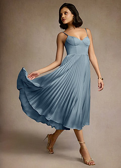 Vestido Azul Pálido Midi Dulcie image4