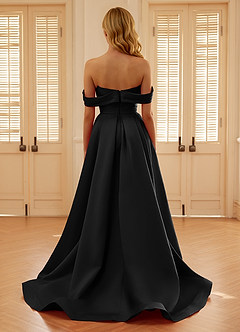 Seraphinaie Black A-line Prom Dress image2