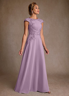 Azazie Christi Mother of the Bride Dresses Wisteria A-Line Lace Chiffon Dress image3